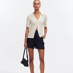 Madewell Cutaway Hem Polo Top